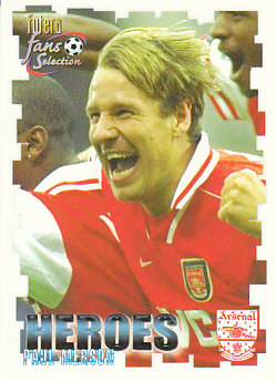 Paul Merson Arsenal 1999 Futera Fans' Selection #55